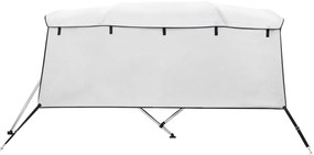 Toldo de 4 arcos Bimini c/ paredes laterais 243x(230-244)x137cm