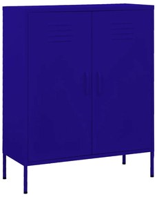 vidaXL Armário de arrumação aço 80x35x101,5 cm azul-marinho