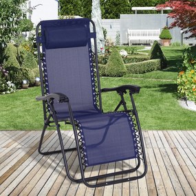 Espreguiçadeira dobrável  Cadeira de jardim Gravidade zero Poltrona de Praia Relaxante em Textilene Encosto reclinável Carga de armação de aço