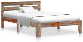 vidaXL Estrutura de cama sem colchão 120x200 cm madeira maciça