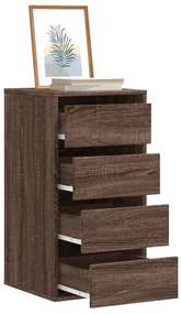 Cómoda com 4 Gavetas - 40x41x76 cm - derivados de madeira - carvalho c