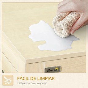 PawHut Gaiola para Cães de Madeira Mesa de Centro 94x60x71,5cm Móvel c