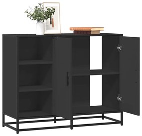 Aparador 92x35x76 cm derivados de madeira preto