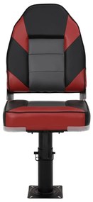 Assentos de barco 2 pcs c/ pedestais ajustáveis e rotação 360°