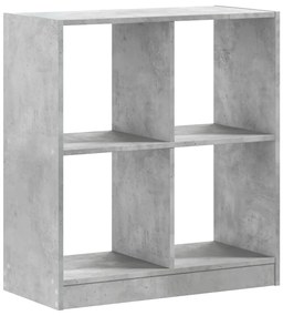 Estante 68,5x32x75 cm derivados de madeira cinzento cimento