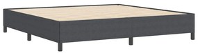 Estrutura de Cama vidaXL Cinza Escuro 200x200 cm Tecido Cotelê
