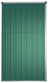 Abrigo p/ ferramentas jardim 161x89x161cm aço galvanizado verde