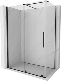 Mexen Velar cabine de duche deslizante 150 x 90 cm, transparente, preta - 871-150-090-01-70