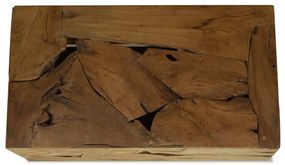 Mesa de centro 90x50x30 cm teca genuína castanho