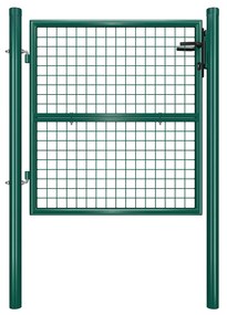 Cancela de jardim resistente com fecho de segurança | SONGMICS | 106 x 6 x 150 cm | verde | GGD150G01.