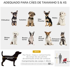 PawHut Carrinho para Animais de Estimação Dobrável Carro para Cães e G