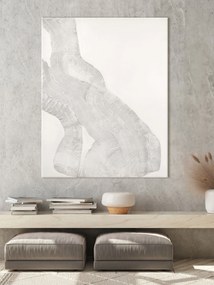 Quadro em tela pintado à mão White Sculpture 1