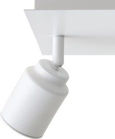 Foco de casa de banho moderno quadrado branco 3 luzes IP44 - Ducha
