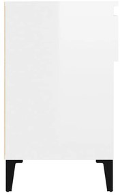 Sapateira 102x36x60 cm derivados de madeira branco brilhante