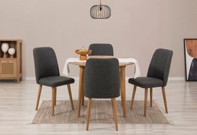Conjunto de Mesa de Jantar Extensível e Cadeiras Vina – Pinho Atlântic