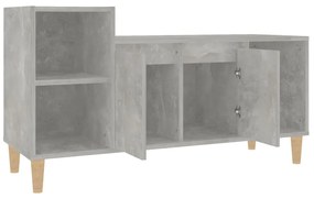 Móvel p/ TV 100x35x55 madeira processada cinzento cimento