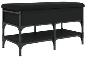 Banco sapateira 82x42x45 cm derivados de madeira preto