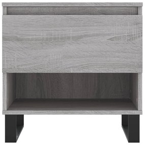 Mesas de centro 2 pcs 50x46x50cm deriv. madeira cinzento sonoma