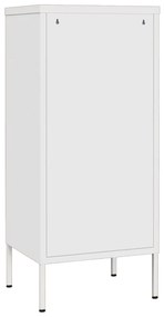 Armário de arrumação aço 42,5x35x101,5 cm branco