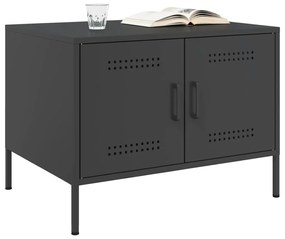 Mesa de centro 68x50x50,5 cm aço preto