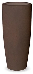 Vaso de flores colorido Polietileno CASA, JARDIM, RESTAURANTE, BAR BAMBOO 90 (ø40 x 90cm) - Castanho