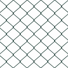 Conjunto de Postes de Cerca Prateado 10 x 0,4 m Aço Galvanizado