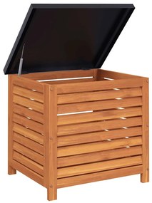 Caixa de arrumação para jardim 60x50x55 cm eucalipto maciça