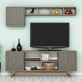 Móvel de TV Inci – Nogueira – 160 cm x 56,2 cm x 35 cm