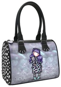 Bolso de Mão Gorjuss Smitten Kitten Preto Branco (28 X 22 X 13 cm)