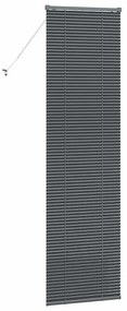 Persiana de Janela Cinzento-escuro 80 x 130 cm Alumínio