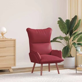 vidaXL Cadeira Relaxante vermelho tinto 69 x 74 x 93 cm