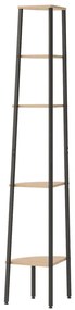 Unidade 5 prat. de canto 45,5x31,5x180 cm castanho-claro/preto