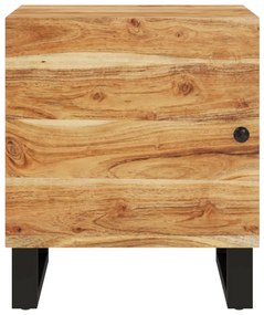 Mesa de cabeceira 40x33x46 cm madeira de acácia maciça