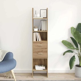 vidaXL Gabinete de Livros carvalho artisiano 40 x 35 x 180 cm