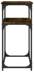 Mesa consola 100x35,5x75cm derivados de madeira carvalho fumado