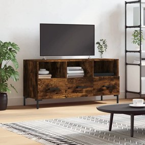 vidaXL Móvel de TV 102x36x50 cm derivados de madeira carvalho fumado