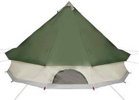 Tenda familiar tipi para 10 pessoas impermeável verde
