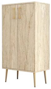 Sapateira Prag – Travertino – 60 cm x 111 cm x 35 cm