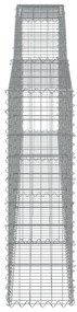 Cestos gabião arqueados 6pcs 400x30x100/120cm ferro galvanizado