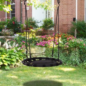 baloiço do  para crianças balanço do ninho da criança forma redonda do balanço da árvore carga 100kg Assento confortável Tecido Oxford Jardim ao ar livre