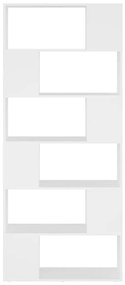 Estante/divisória 80x24x186 cm derivados de madeira branco
