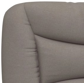 Estrutura de cama com LED sem colchão 90x190 cm tecido