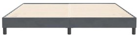 Estrutura de cama sem colchão 200x220 cm veludo cinzento-escuro