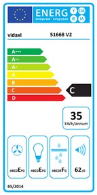 Exaustor com Luzes LED em Inox e Vidro Temperado - Branco - 60cm - Des