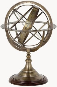 Objeto decorativo com base em madeira de manga artesanal Globe