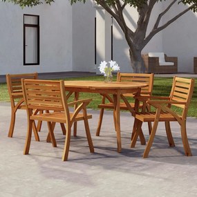 vidaXL Mesa de jardim 150x90x75 cm madeira de acácia maciça