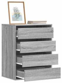 vidaXL Cómoda 60x41x76 cm derivados de madeira cinzento sonoma