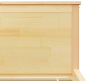 Estrutura de cama 160x200 cm pinho maciço