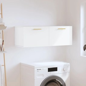 vidaXL Armário parede 100x36,5x35 cm derivados de madeira branco