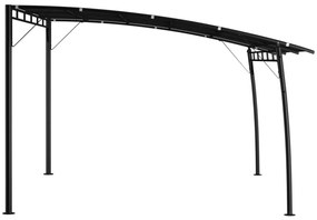 Toldo para-sol de jardim 4x3x2,55 m antracite